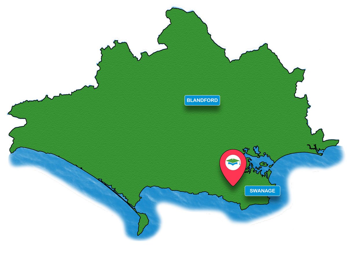 School trip Isle of Wight location map for The Blue Pool Nature Reserve